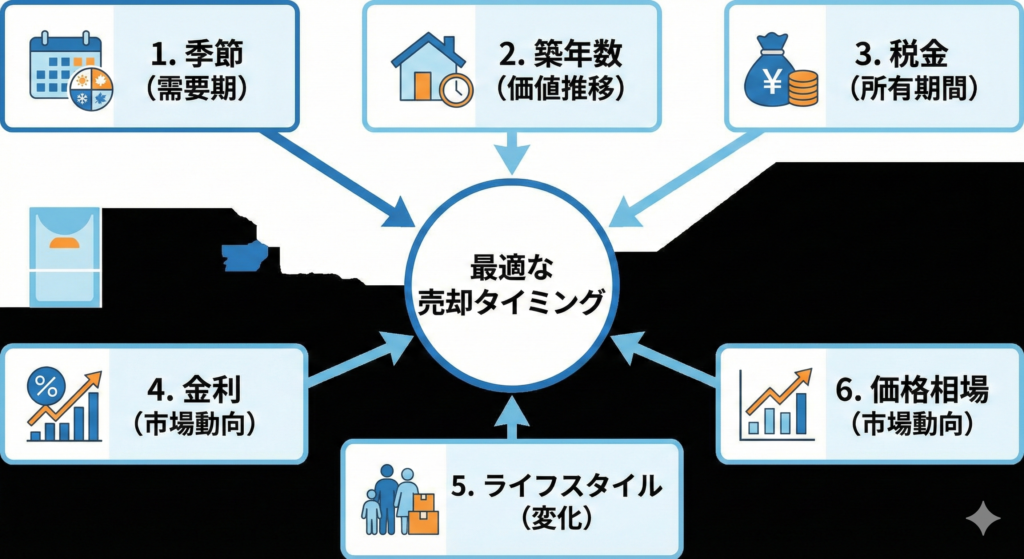 不動産売却のタイミングを見極める6つの基準