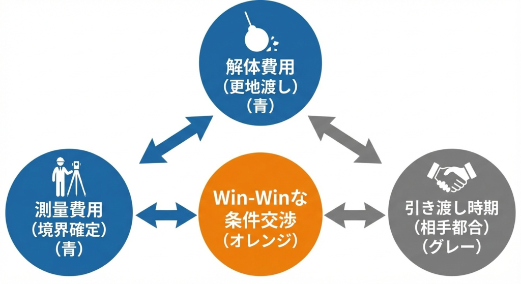 土地価格交渉を有利に進める条件面の確認事項