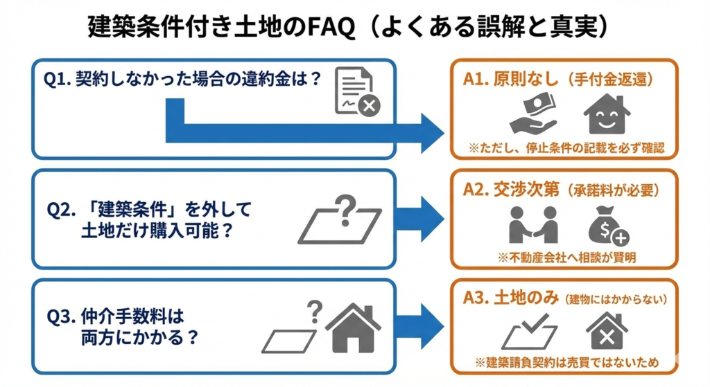 建築条件付きでよくある3つの質問