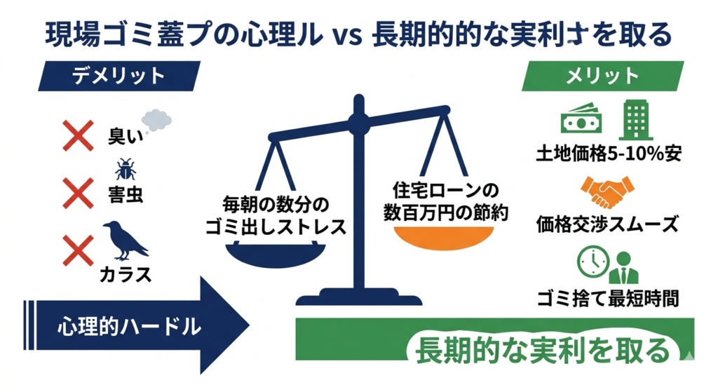敷地内ゴミ置き場により住宅ローンを数百万円節約する考え方