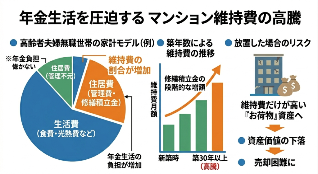 年金生活でのマンション管理費と修繕積立金の平均相場