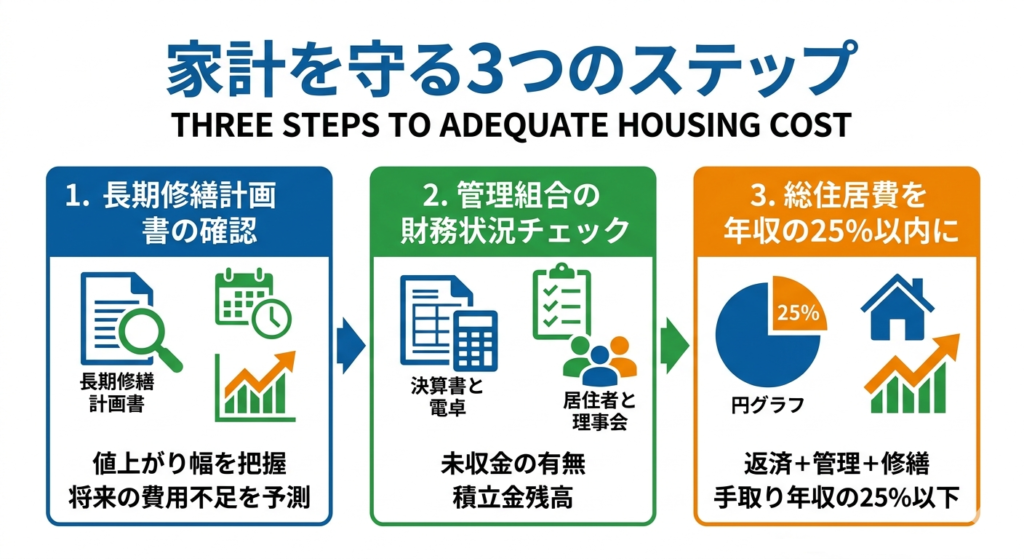 家計を守りながら適切な住居費を維持する3つのステップ