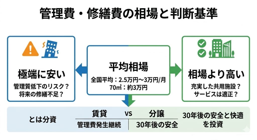 統計データから見るマンション管理費と修繕費の平均的な相場