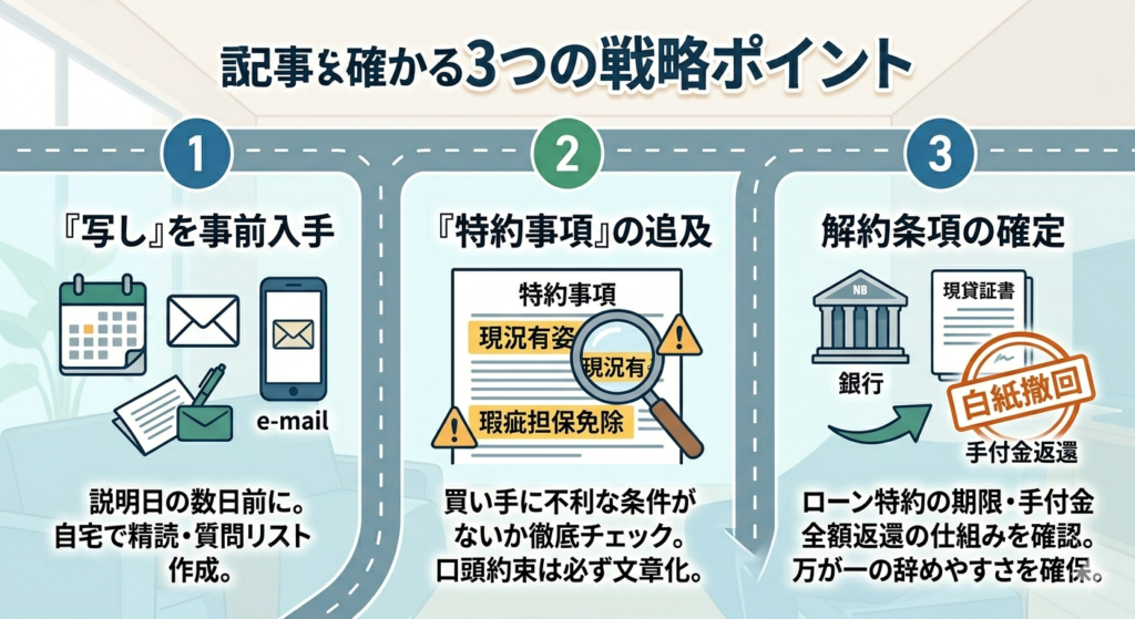不利な契約を回避するための3つのポイント