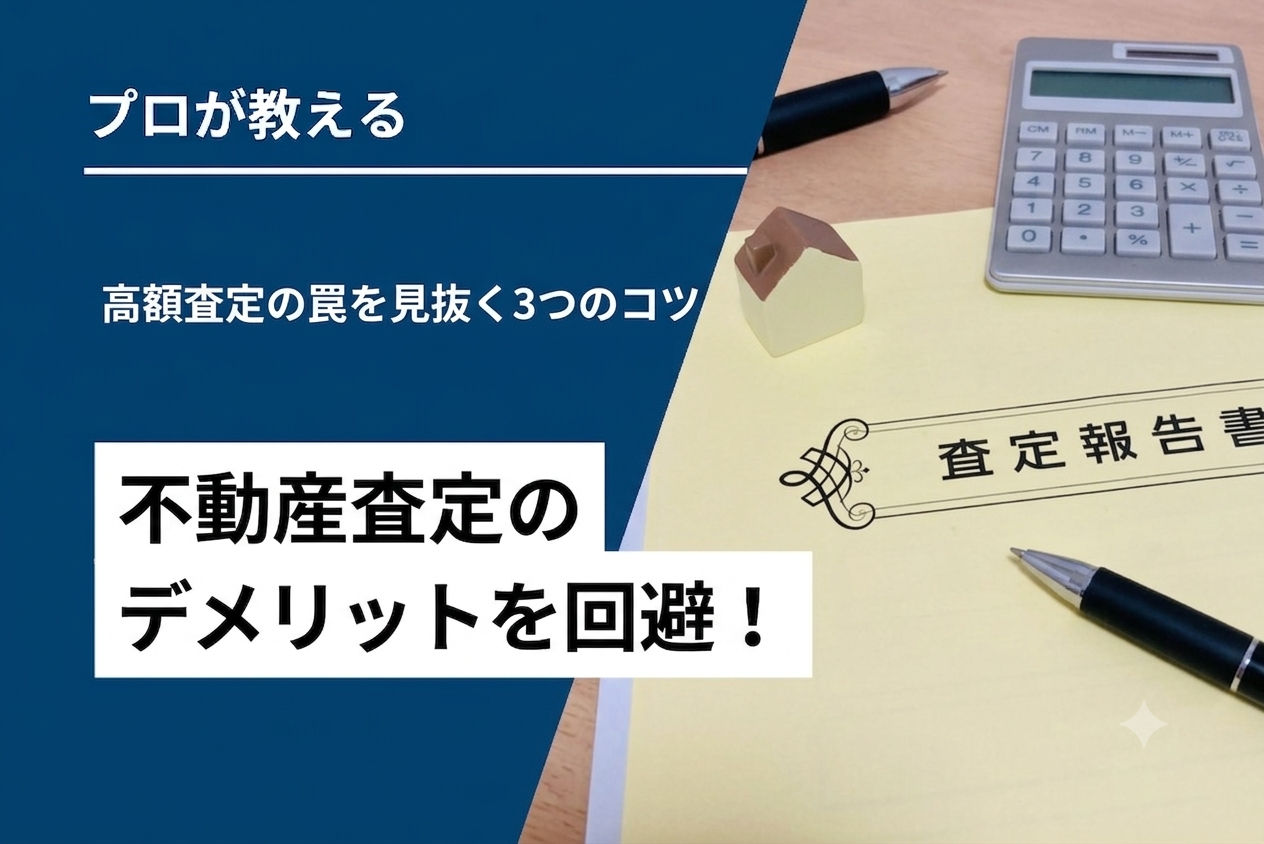 【不動産査定③】不動産査定のデメリットを回避！高額査定の罠を見抜く3つのコツ