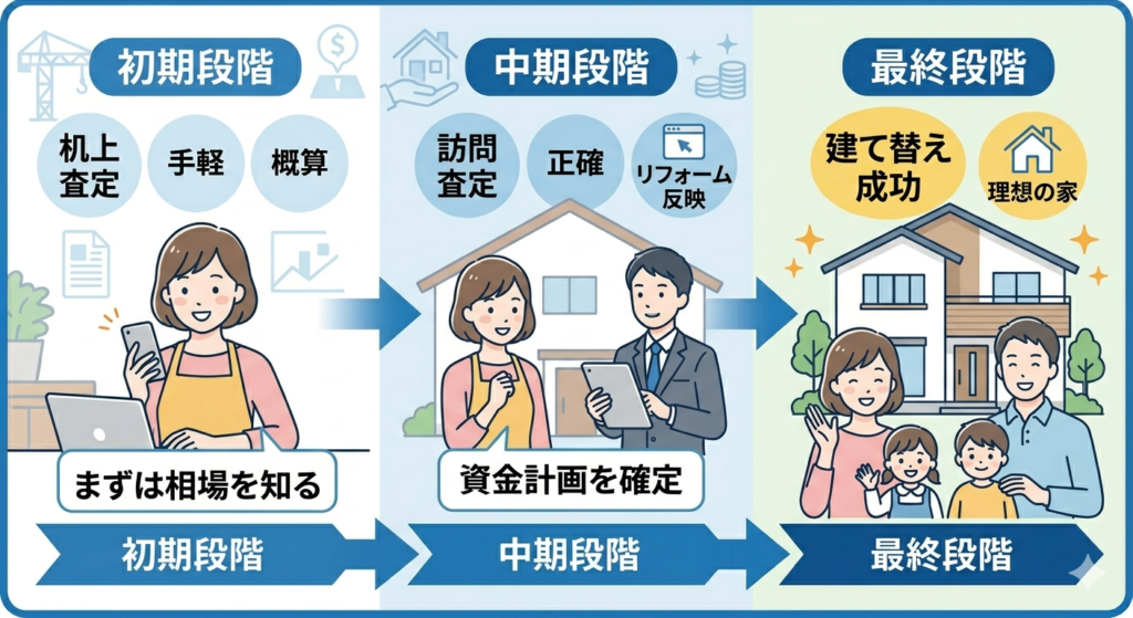 不動産査定の金額を知るための机上査定と訪問査定の比較と3つの賢い使い方