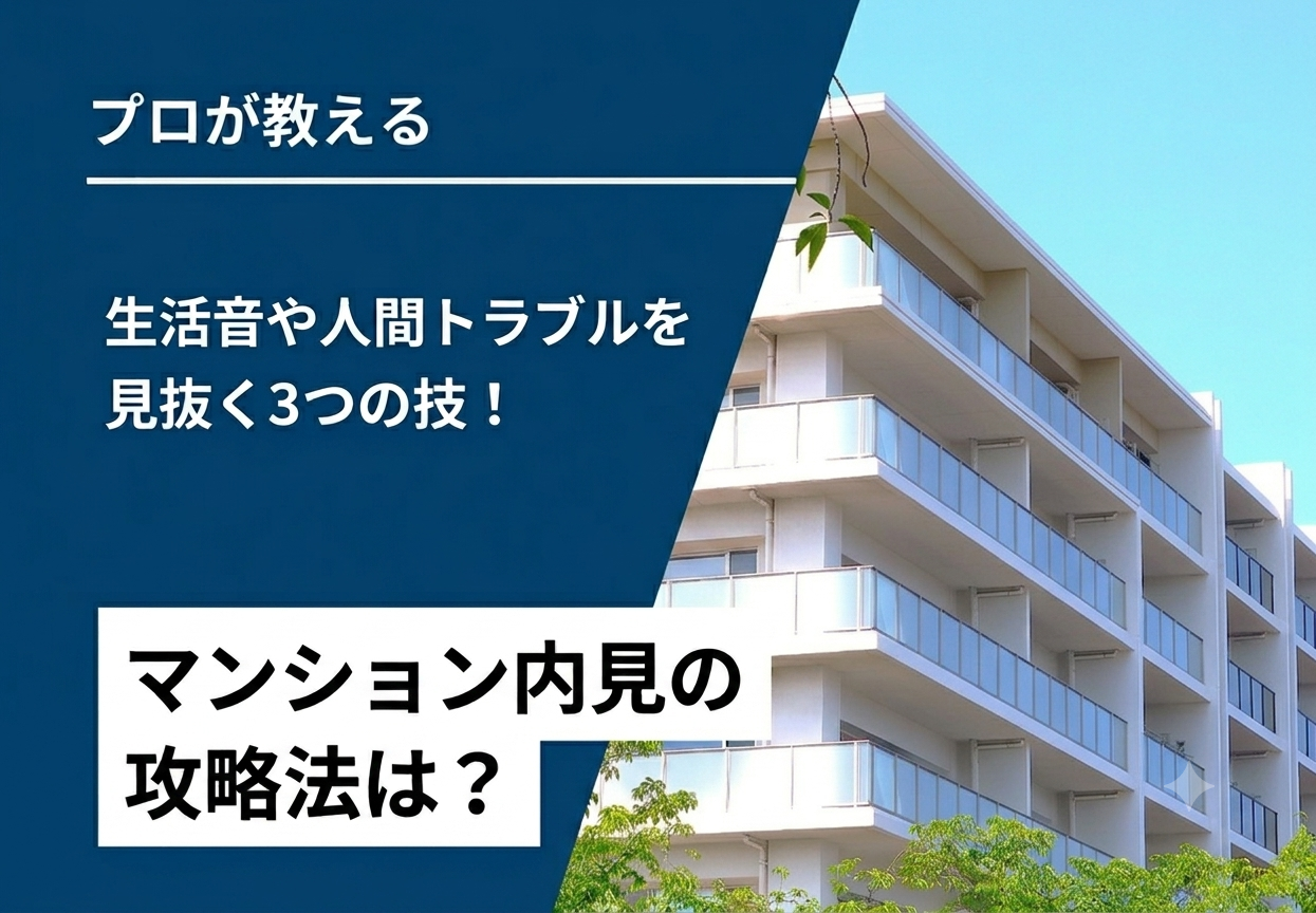【必読】マンション内見で音をカンタンにパッと防ぐ3つの法