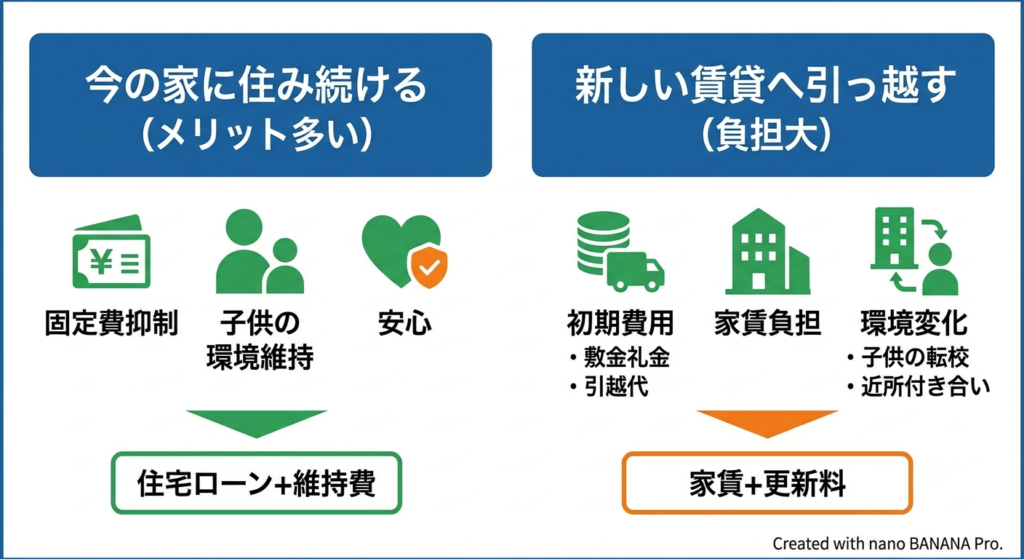 離婚後も住宅ローンがある家に妻が住み生活費を抑える重要性