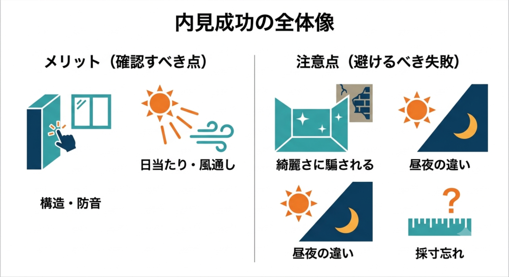 マンションの内見で失敗を防ぐ室内チェックのメリットと注意点