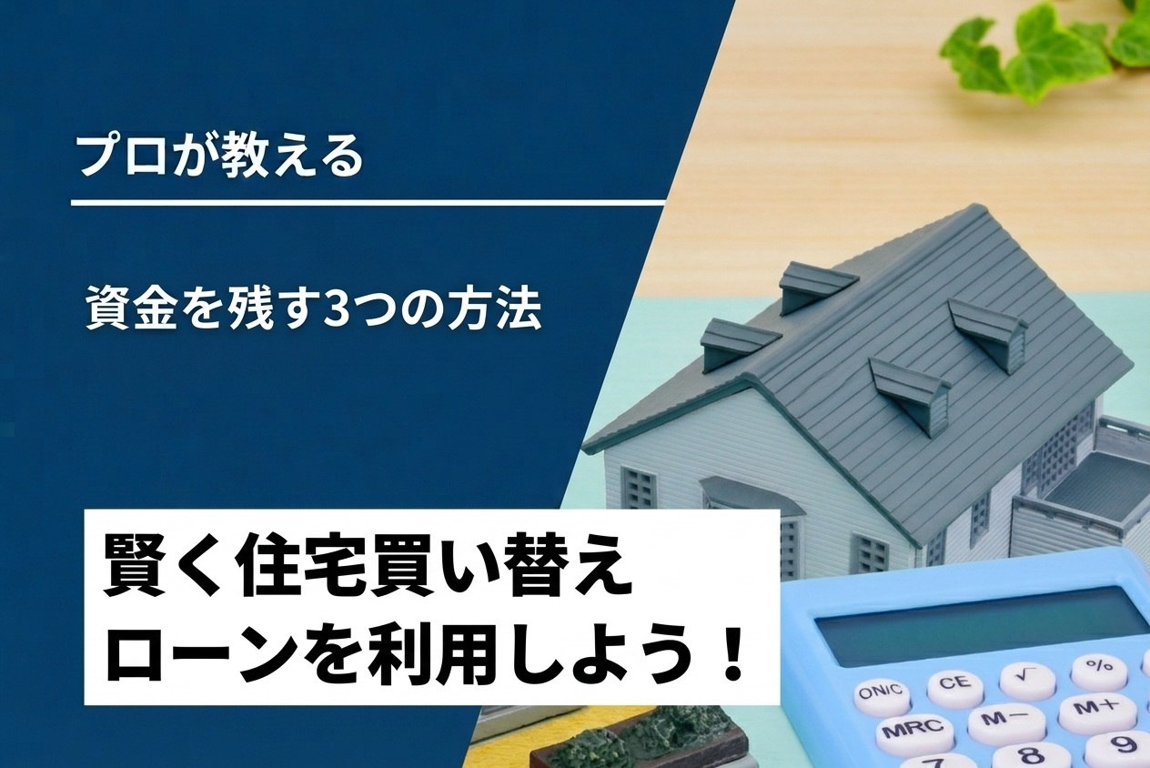 住宅買い替えローンで資金を残す売り先行3つの選び方