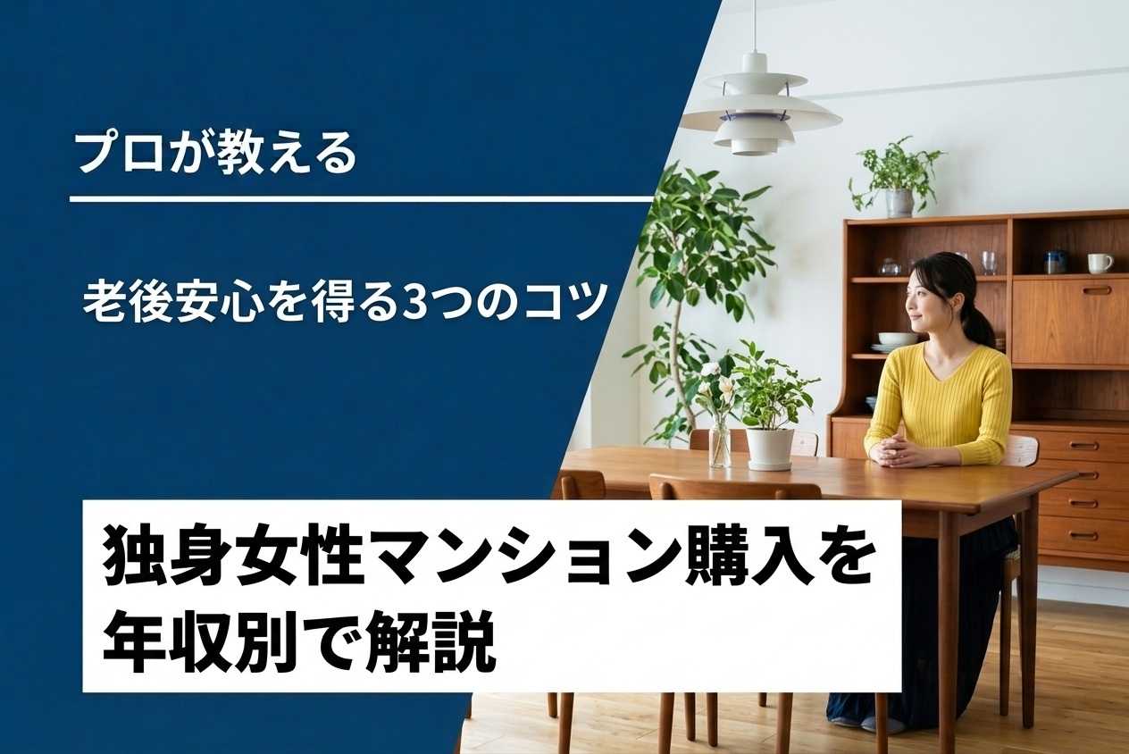 年収別！独身女性マンション購入で老後安心を得る3つのコツ
