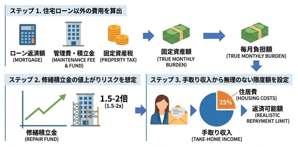 独身女性マンション購入で本当の毎月負担額を明確にする3つのステップ