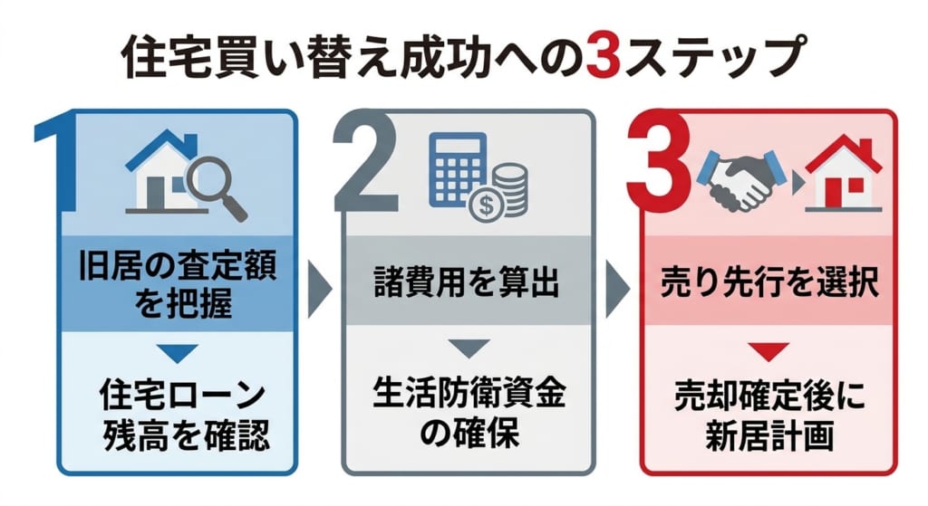 売り先行で住宅買い替えローンを活用し手元資金をしっかり残そう！