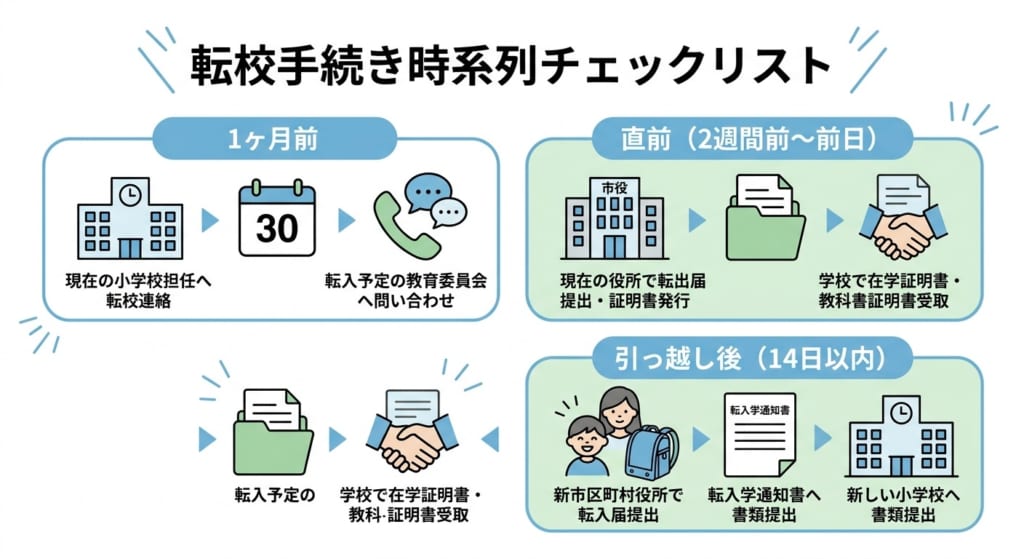 小学校の引っ越しで焦りを防ぐ時系列チェックリスト