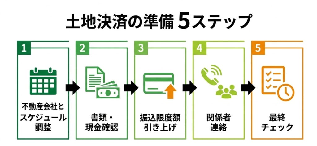 土地決済の流れをスムーズに進める5つの準備ステップ