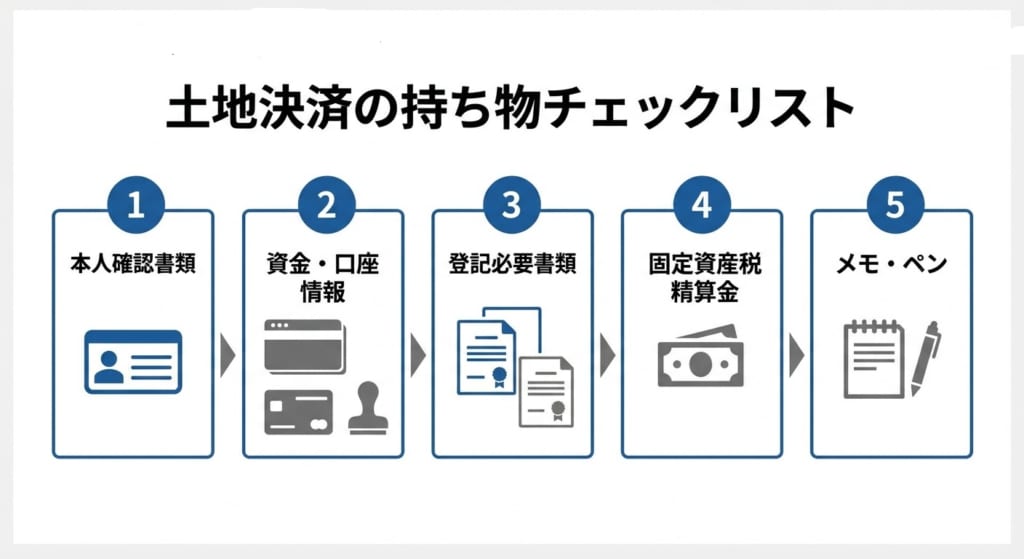 土地決済の流れでミスを防ぐ5つの持ち物チェックリスト