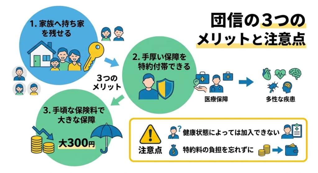 団信に入る3つのメリットと注意すべきポイント